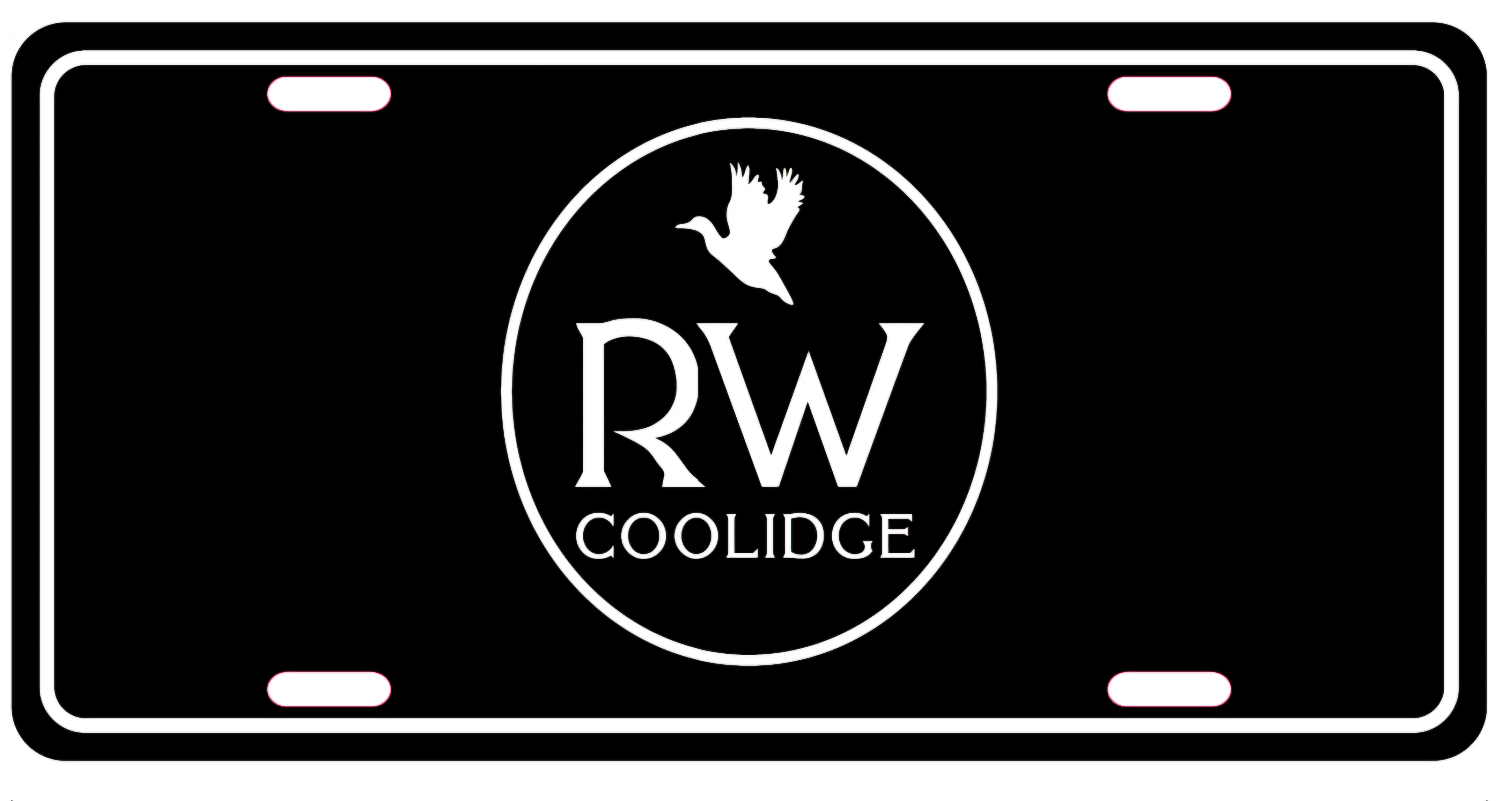 Vintage Logo License Plate | RW Coolidge